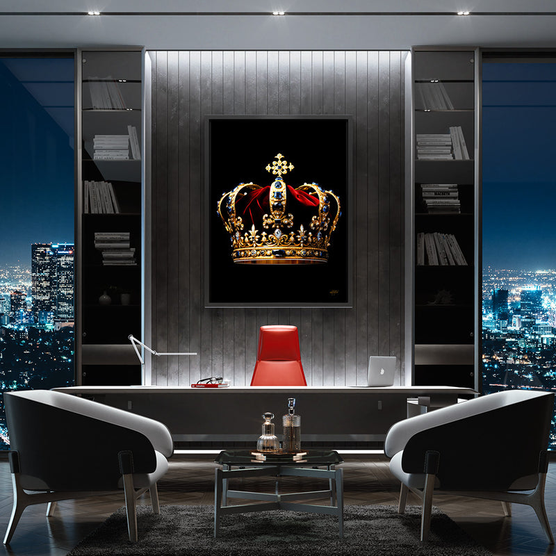 King Crown Canvas Art Office