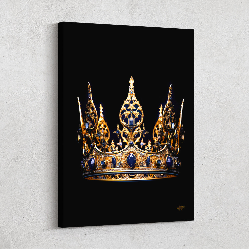Queen's Crown Canvas Art – Inktuitive, image size:1000x1000