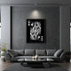 Queen of Clubs platinum wall decor living room