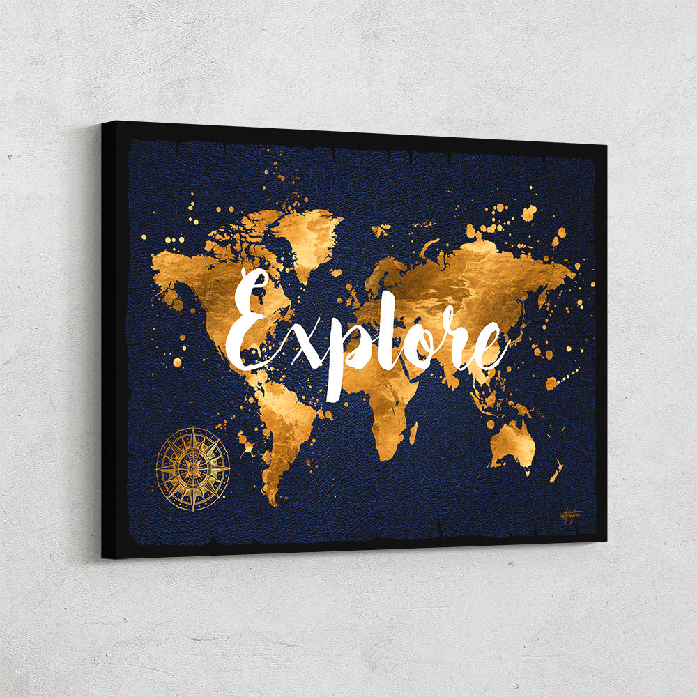Embrace Daily Adventure: Explore World Map Wall Decor ! Inktuitive
