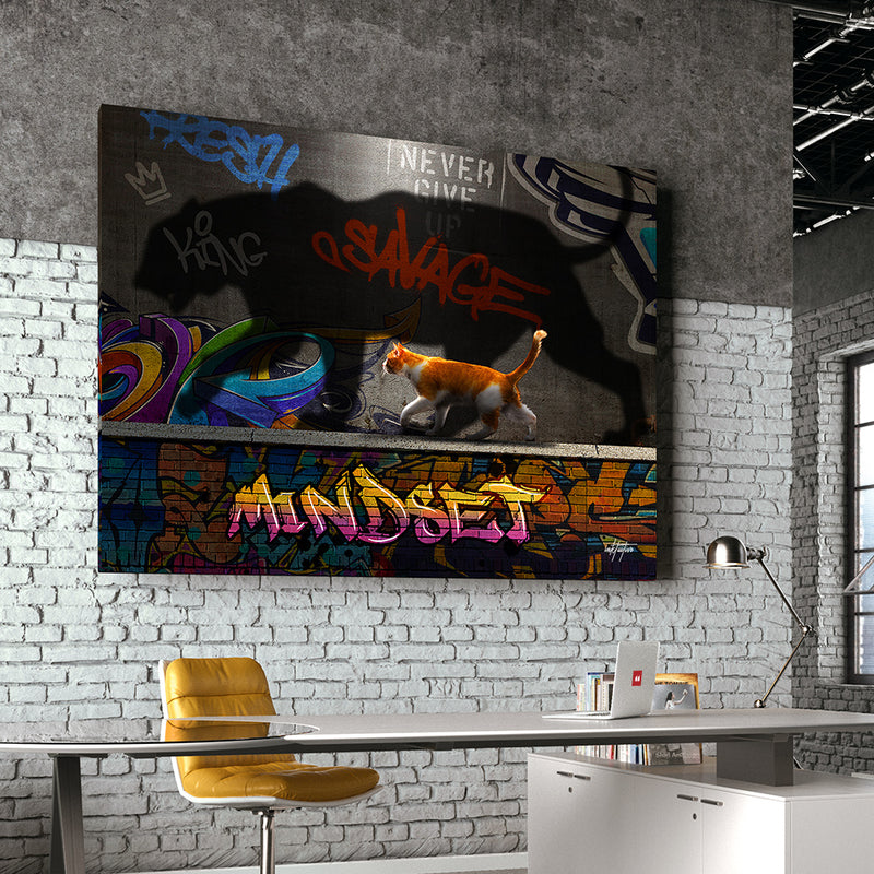 Motivational, mindset is everything, inspirational  wall art