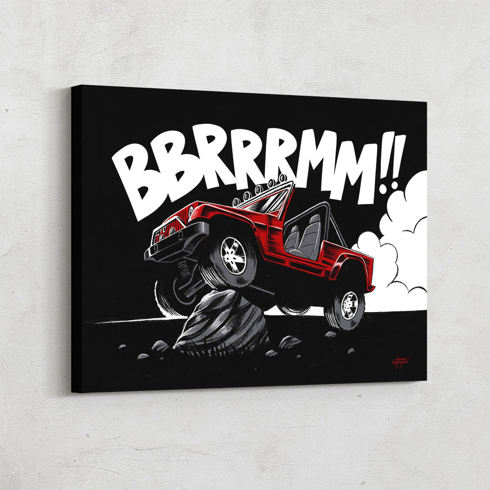 Déco Murale Rétro Vintage Jeep Willys - Peinture Sur Fer 30x20 Cm Pour Bar, Café Ou Salon