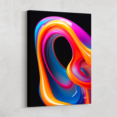 Abstract Swirl Canvas Art