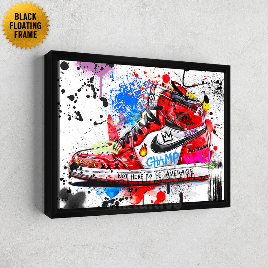 アート作品 Air King - Air Jordan Sneaker Canvas Art – Inktuitive