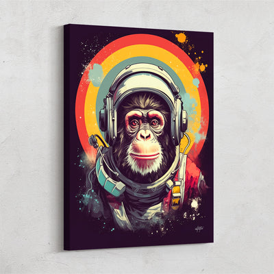 Astro Ape Modern Space Canvas Decor