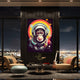 Astro Ape Space Themed Canvas Art Night View