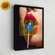 Candy Lips Black Framed Art