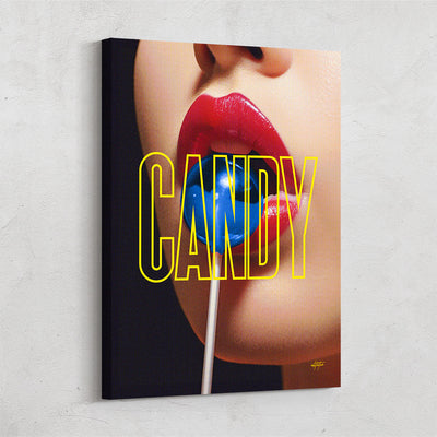 Candy Lips Canvas Art