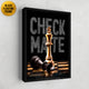 Checkmate Black Framed Art