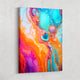 Colorful marble abstract canvas art