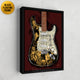 Guitar Heroes framed Fender canvas art