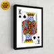 King of Spades playing card wall art