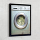 Money Cycle Canvas Art Washing Machine Cash Vintage