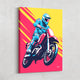 Motorcycle canvas art