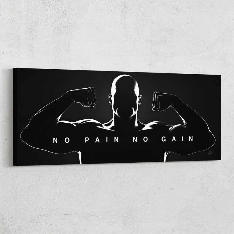 No Pain No Gain Canvas Art