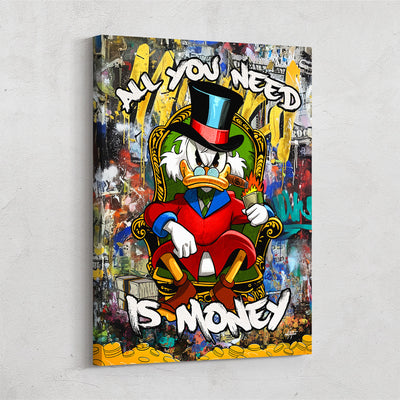 Scrooge Money Canvas Art