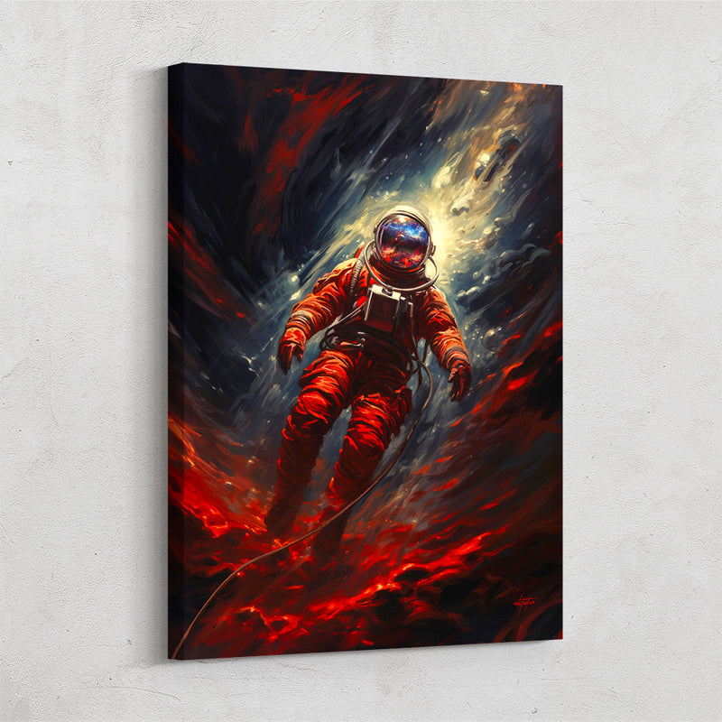 Space Man Canvas Art