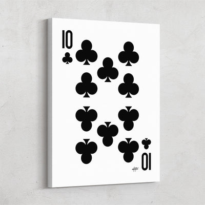Ten Of Clubs Color Wall Art