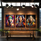 Vibrant portraits Native American Women wall art set