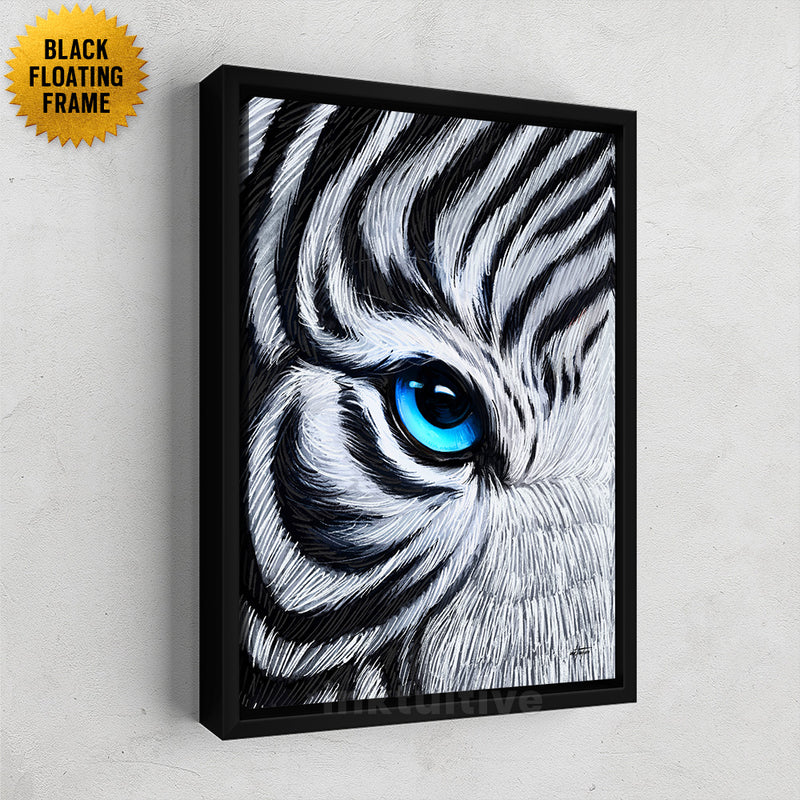 White Tiger framed canvas art