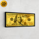 100 dollar bill motivational money wall art by Inktuitive