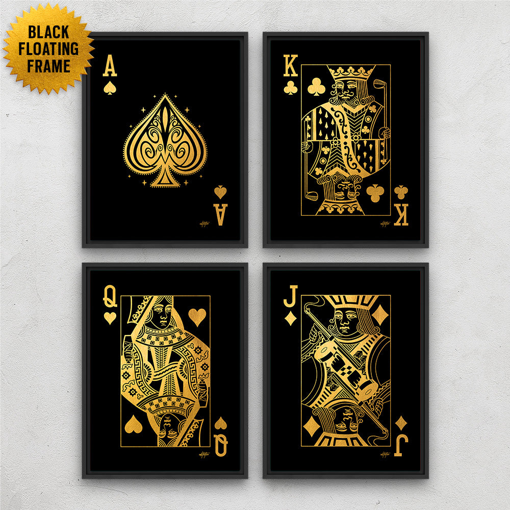 The Deck - Ace, Jack, Queen, King Wall Art – Inktuitive