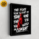 Boxing quote framed motivational wall art.
