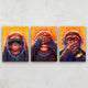 canvas prints of monkeys in graffiti style