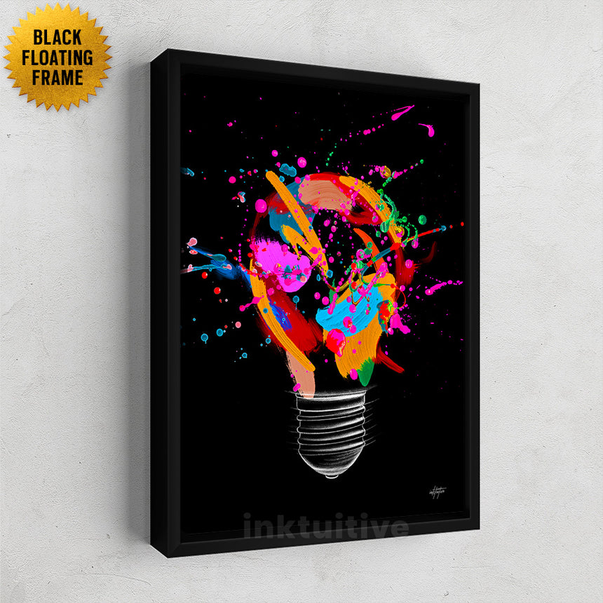 Light bulb wall art discount
