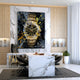 Gold Rolex watch modern wall art for office
