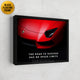 Inktuitive Lamborghini no speed limits modern motivational canvas art - black floating frame