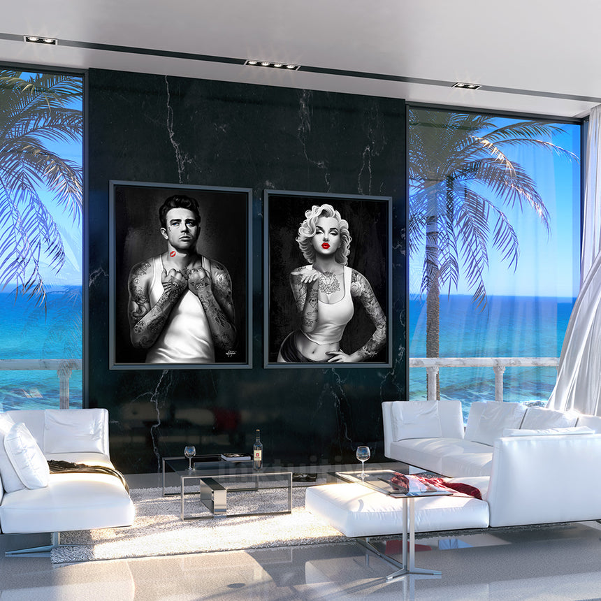 james-dean-marilyn-monroe-wall