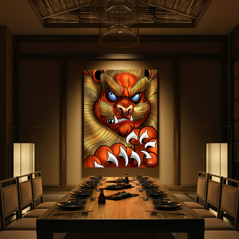 Japanese wall decor for office board room.