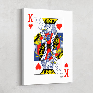 Queen Of Hearts store (Gold) - Premium Canvas Art