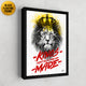 "Kings Are Made" framed motivational canvas art.