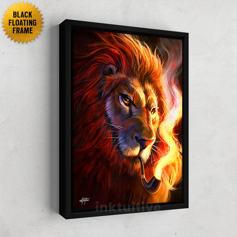 lion inspirational canvas art by inktuitive