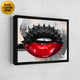 "Loubis Kiss" Christian Louboutin, lips canvas art