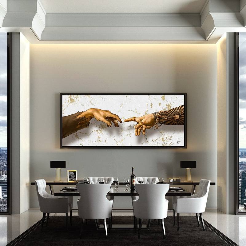 Luxury canvas art for dining room.