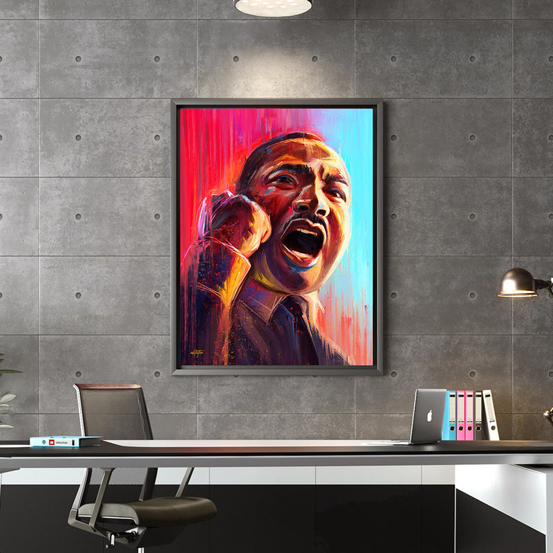 Martin Luther King wall art for office