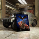 military art on army hummer in military base