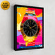 Modern wall art of colorful Rolex