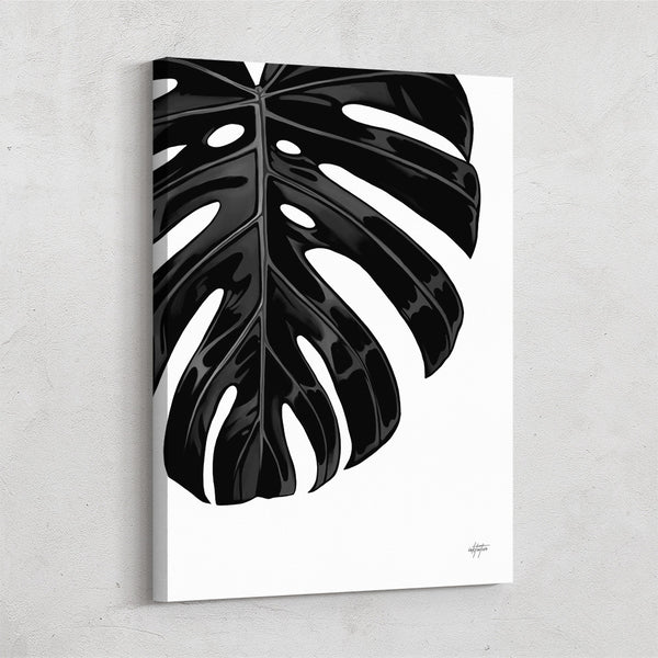 Monstera Palm Leaf Abstract Art