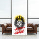 Motivational canvas art, "Kings Are Made" for office.