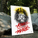 Motivational canvas art of Lion King