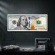 Motivational wall art of money Benjamin Franklin bill by Inktuitive