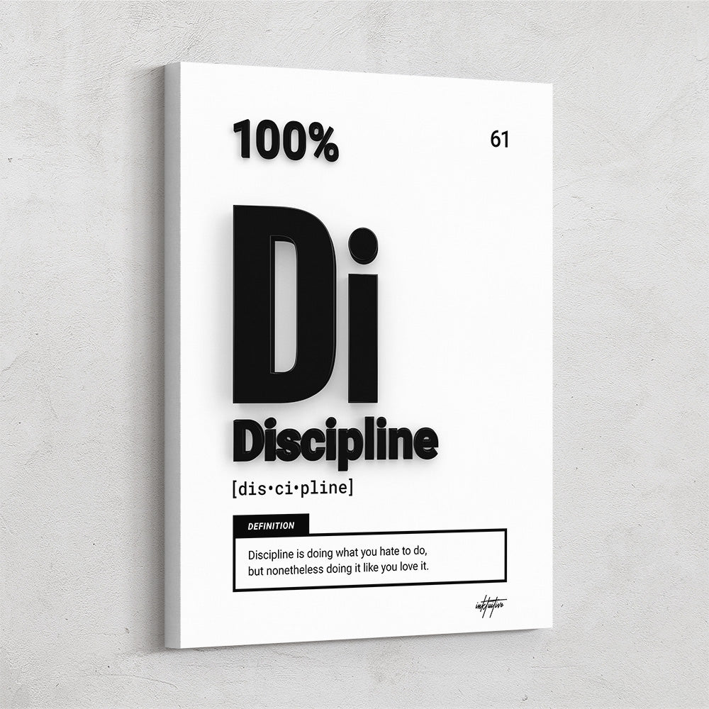 Periodic Discipline: Motivational wall art for exceptional success ...