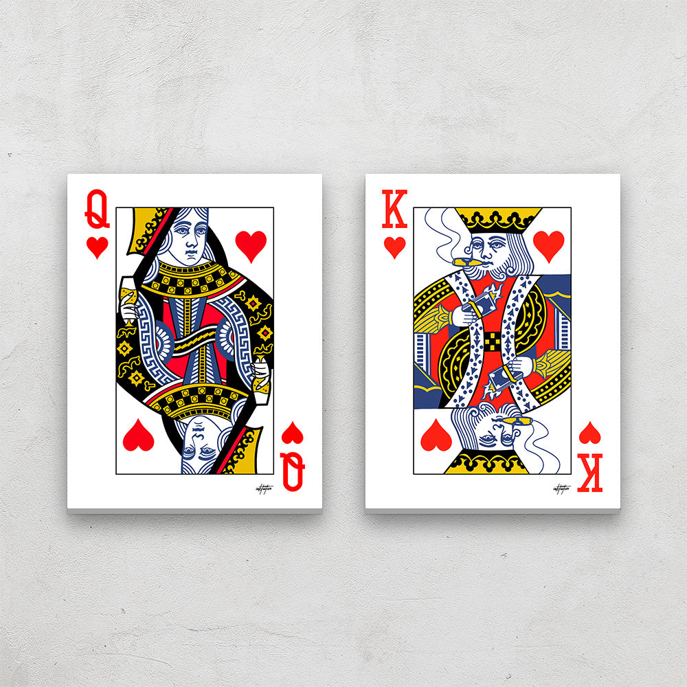 The King And Queen Of Hearts In Court by Print Collector