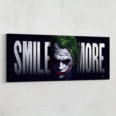 Smile More - Joker canvas art.