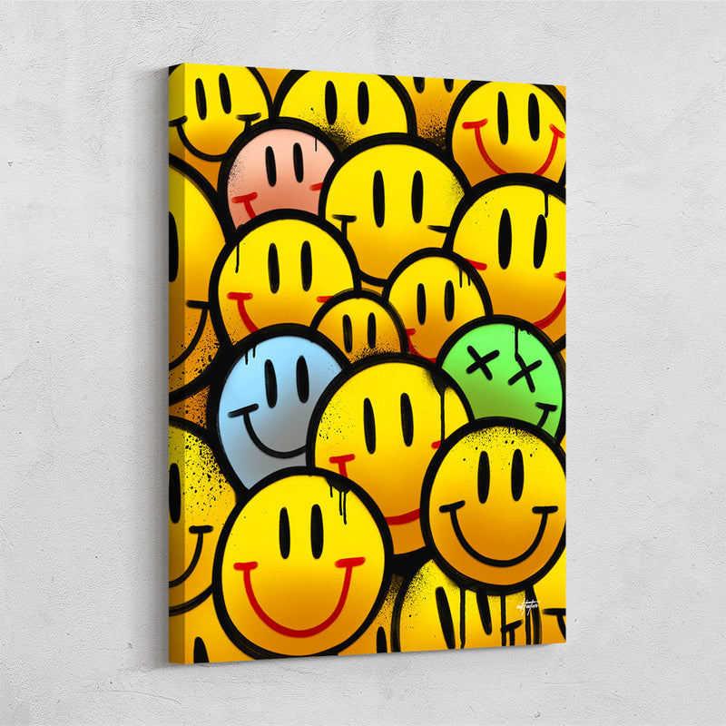 Smiley Face – delightful canvas wall art – Photowall