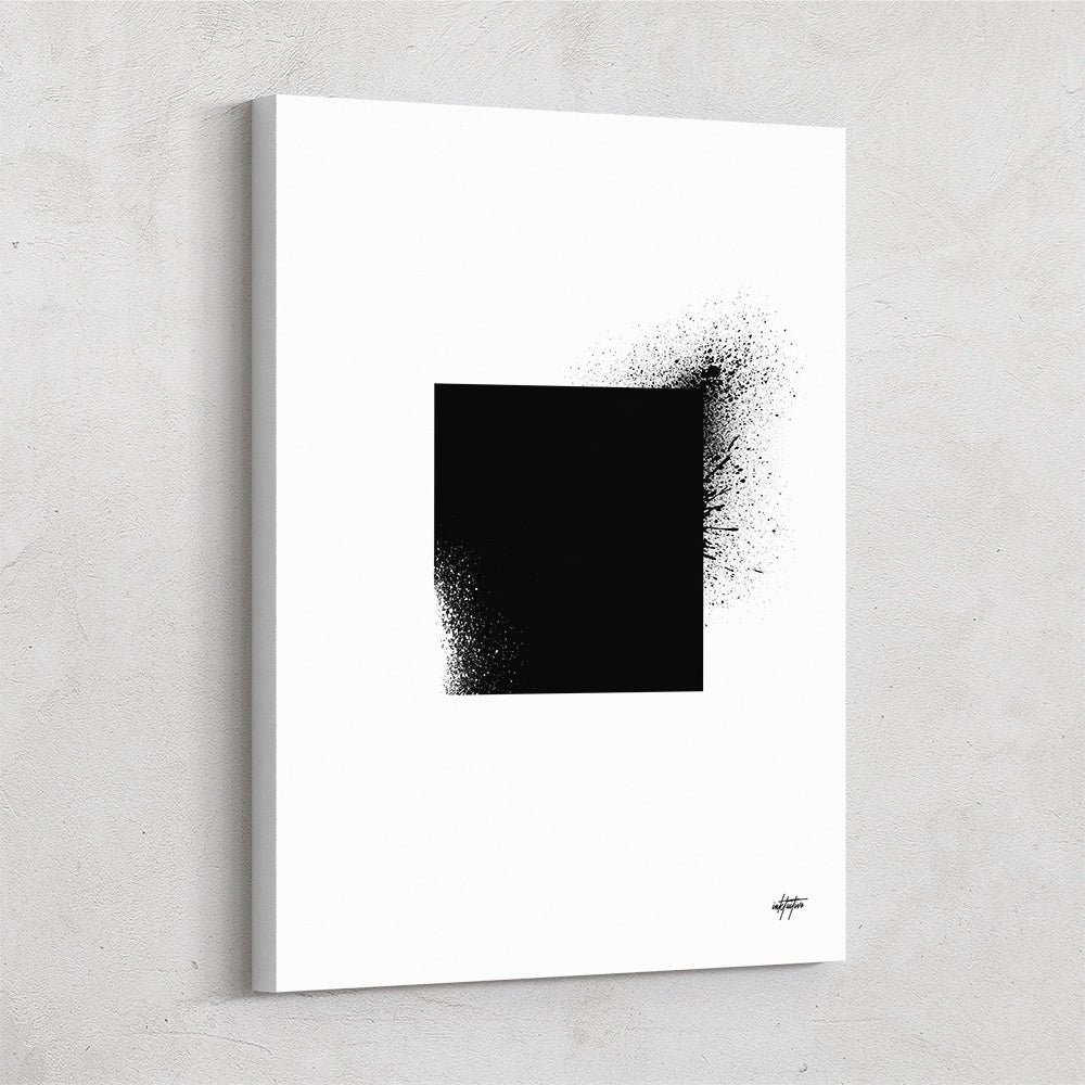 The Sprayed Square: bold abstract canvas art for any room – Inktuitive